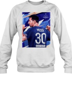 Lionel Messi 30 ici c'est Paris shirt 4