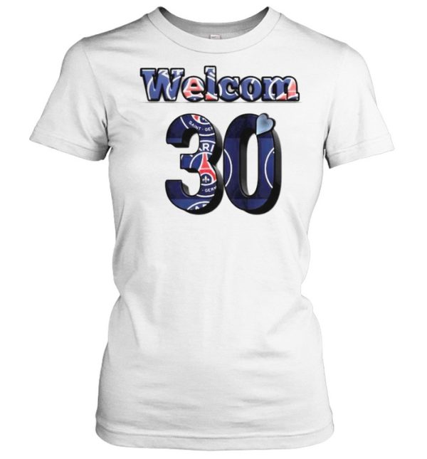 Lionel Messi #30 welcome Paris Saint-Germain shirt