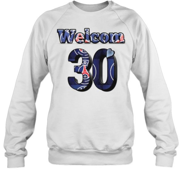 Lionel Messi #30 welcome Paris Saint-Germain shirt