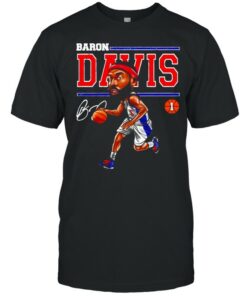 Los Angeles Baron Davis cartoon signature shirt 1