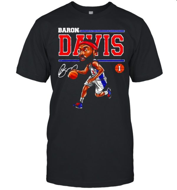 Los Angeles Baron Davis cartoon signature shirt