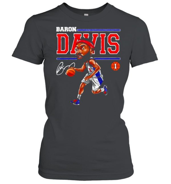 Los Angeles Baron Davis cartoon signature shirt