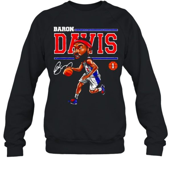 Los Angeles Baron Davis cartoon signature shirt