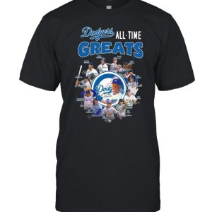 Los Angeles Dodgers all time greats signatures shirt 1