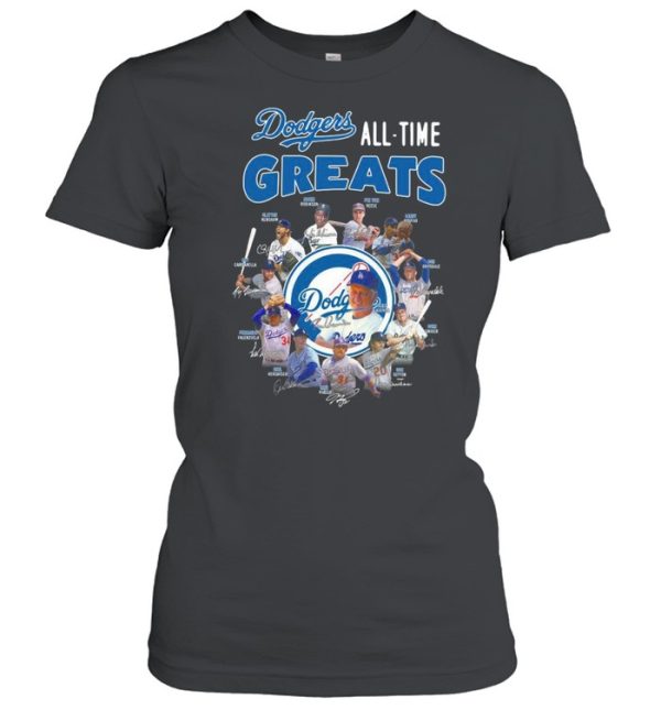 Los Angeles Dodgers all time greats signatures shirt