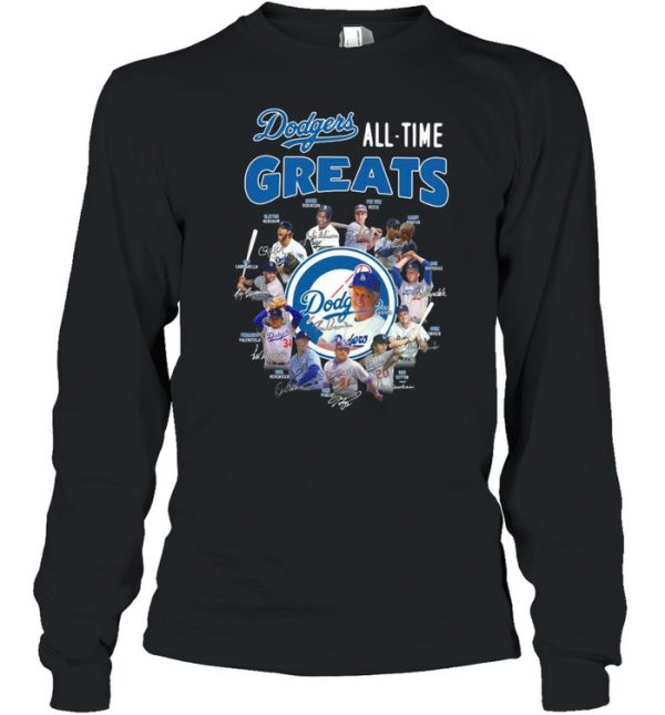 Los Angeles Dodgers all time greats signatures shirt