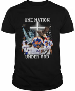 Los Angeles Mets one nation under god American flag signatures shirt 1