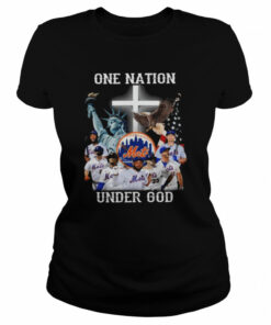 Los Angeles Mets one nation under god American flag signatures shirt 2