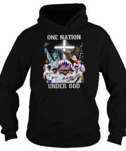 Los Angeles Mets one nation under god American flag signatures shirt 5