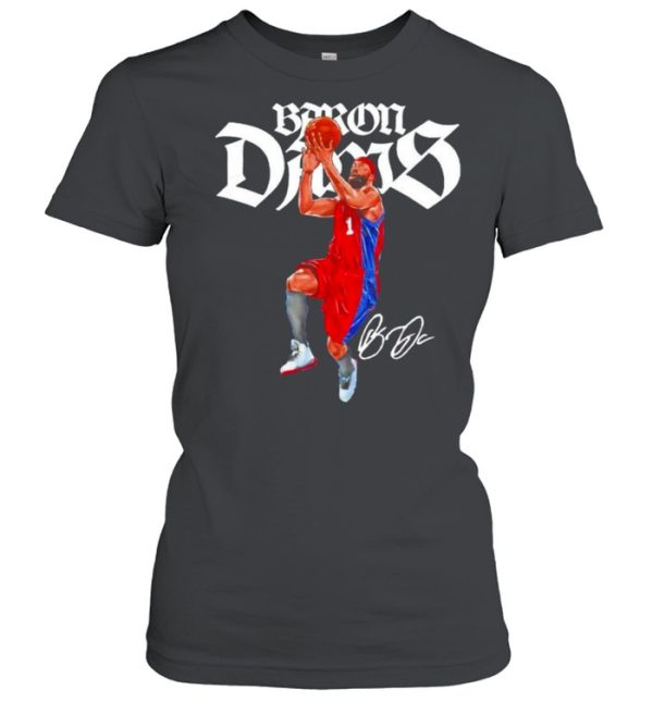 Los Angeles throwbacks Baron Davis signature shirt