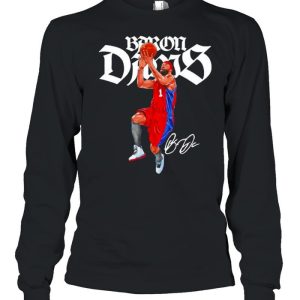 Los Angeles throwbacks Baron Davis signature shirt 3