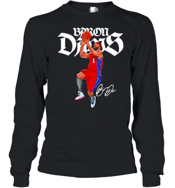 Los Angeles throwbacks Baron Davis signature shirt