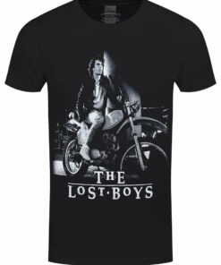Lost Boys Michael On Bike Mens Black T Shirt 1