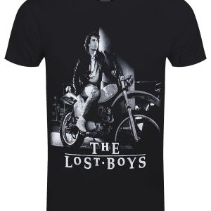 Lost Boys Michael On Bike Mens Black T Shirt 1