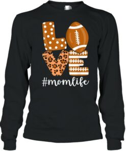 Love Football American Mom Life Player with Leopard shirt 3
