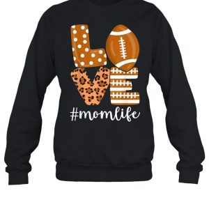 Love Football American Mom Life Player with Leopard shirt 4