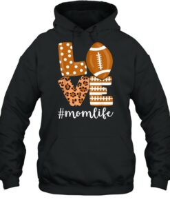 Love Football American Mom Life Player with Leopard shirt 5