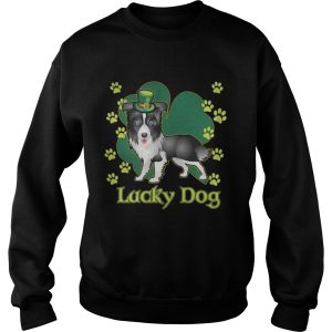 Lucky Dog Siberian Husky Shamrock St Patrick's Day Shirt 4