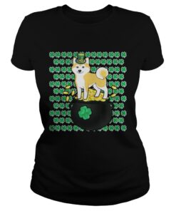 Lucky Shiba Inu Shamrock St Patrick's Day Shirt 1