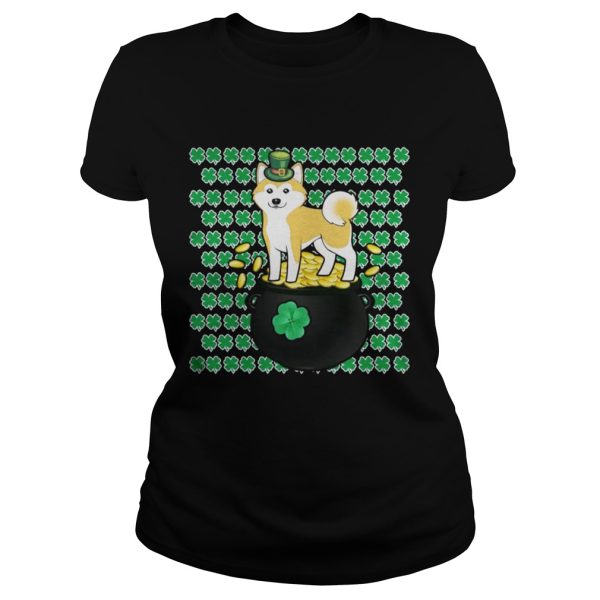 Lucky Shiba Inu Shamrock St Patrick’s Day Shirt