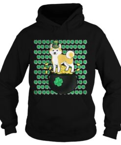 Lucky Shiba Inu Shamrock St Patrick's Day Shirt 2