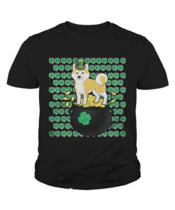 Lucky Shiba Inu Shamrock St Patrick's Day Shirt 4