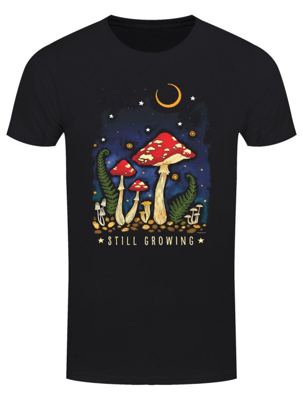 Magical Mushrooms Still Growing Men’s Black T-Shirt