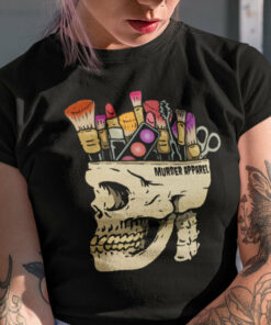 Make Up Addict Skull T Shirt 1