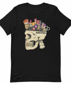 Make Up Addict Skull T-Shirt 1 Make Up Addict Skull T Shirt 2