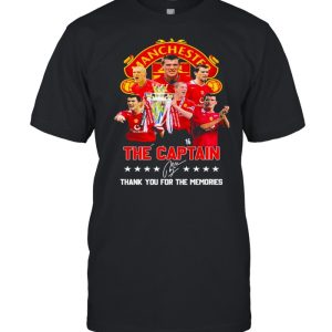 Manchester The Captain Signature Thank You For The Memories Shirt