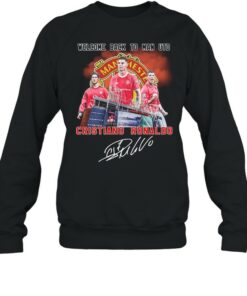 Manchester back to man UTD Cristiano Ronaldo Signature Shirt 4