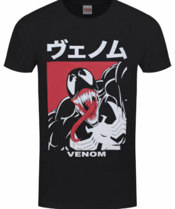 Marvel Comics Venom Japanese Mens Black T Shirt 1