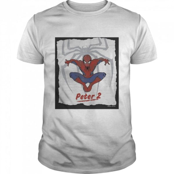 Marvel Spider Man No Way Home Peter 2 Notebook Sketch Shirt