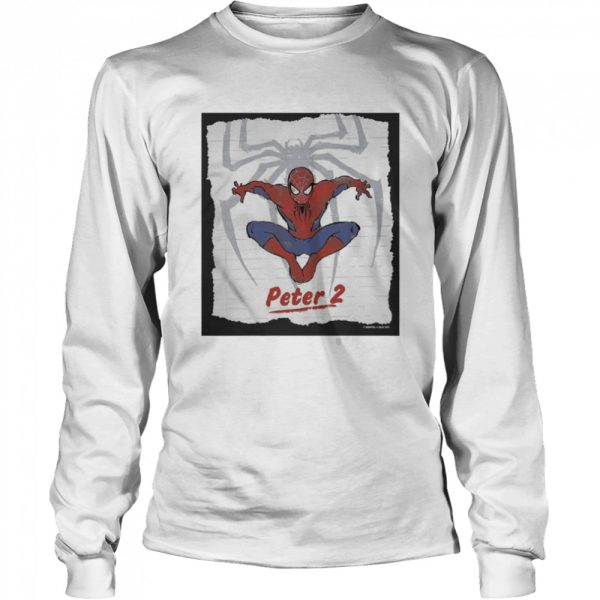 Marvel Spider Man No Way Home Peter 2 Notebook Sketch Shirt