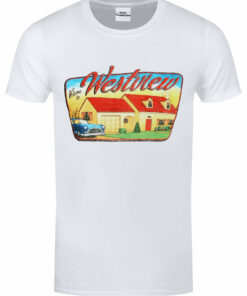 Marvel WandaVision Welcome to Westview Mens White T Shirt 1