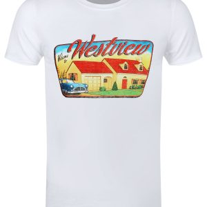 Marvel WandaVision Welcome to Westview Mens White T Shirt 1