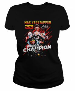 Max Verstappen World Champions 2021 F1 signature shirt 2