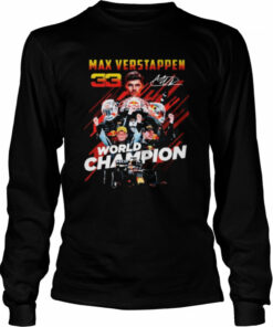 Max Verstappen World Champions 2021 F1 signature shirt 3