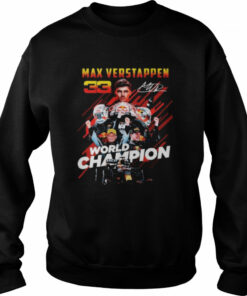 Max Verstappen World Champions 2021 F1 signature shirt 4