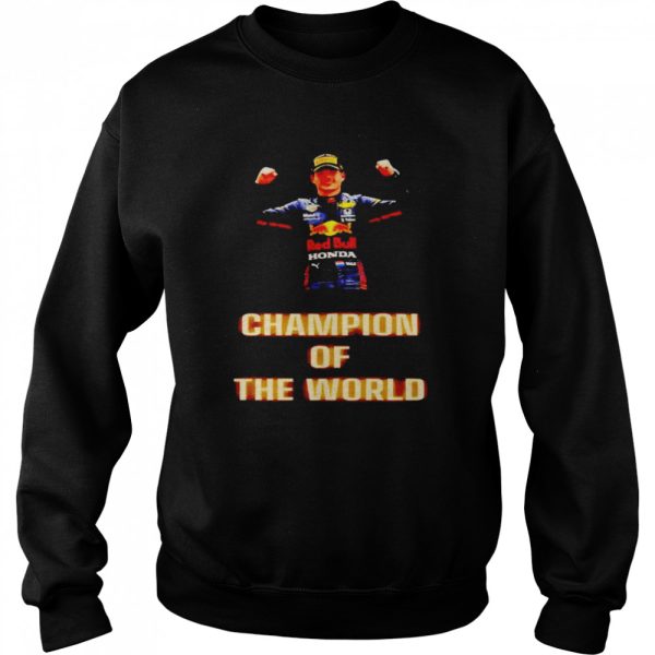 Max Verstappen champion of the world shirt