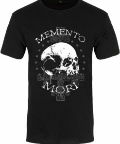 Memento Mori Mens Premium Black T Shirt 1