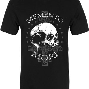 Memento Mori Mens Premium Black T Shirt 1