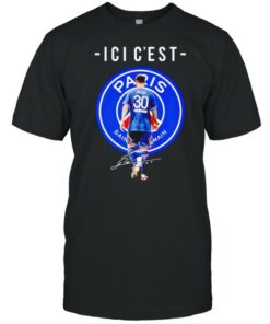Messi 30 ici c'est Paris signature shirt 1