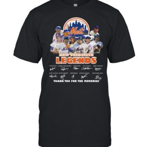 Met New York Mets Legends Thank You For The Memories Signatures Shirt