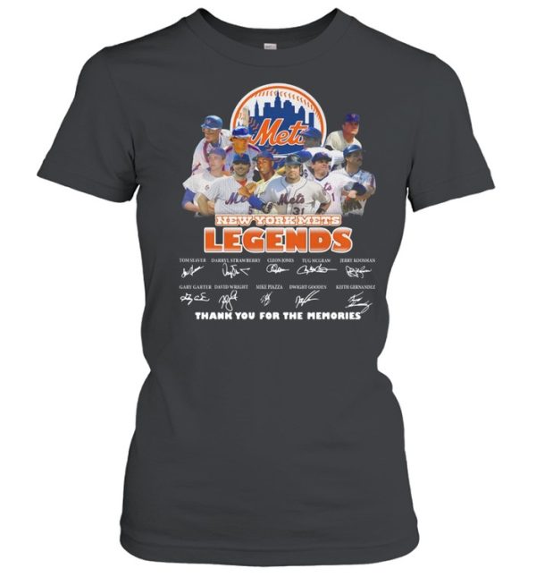 Met New York Mets Legends Thank You For The Memories Signatures Shirt