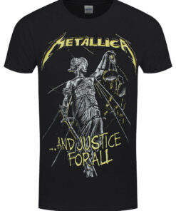 Metallica And Justice For All Tracks Mens Black T Shirt 1