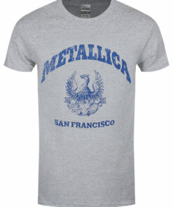 Metallica College Crest Mens Grey T Shirt 1