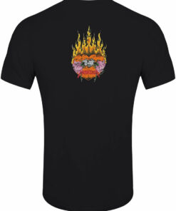 Metallica Flower Skull Red Logo Men's Black T-Shirt 1 Metallica Flower Skull Red Logo Mens Black T Shirt 2