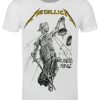 Metallica Justice Album Cover Men’s White T-Shirt
