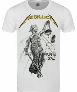 Metallica Justice Album Cover Mens White T Shirt 1